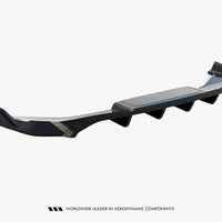 Maxton Design - Rear Splitter (Vertical Bars) Audi Q6 e-tron S-Line / SQ6 e-tron SUV / Sportback Mk1