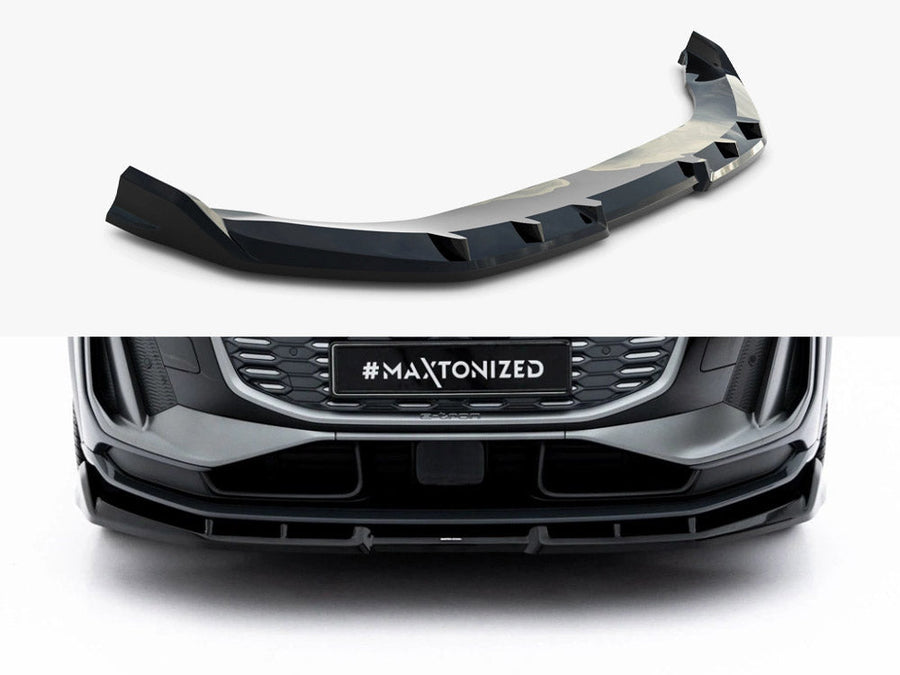 Maxton Design - Front Splitter Audi Q6 e-tron Standard / S-Line / SQ6 e-tron SUV / Sportback Mk1
