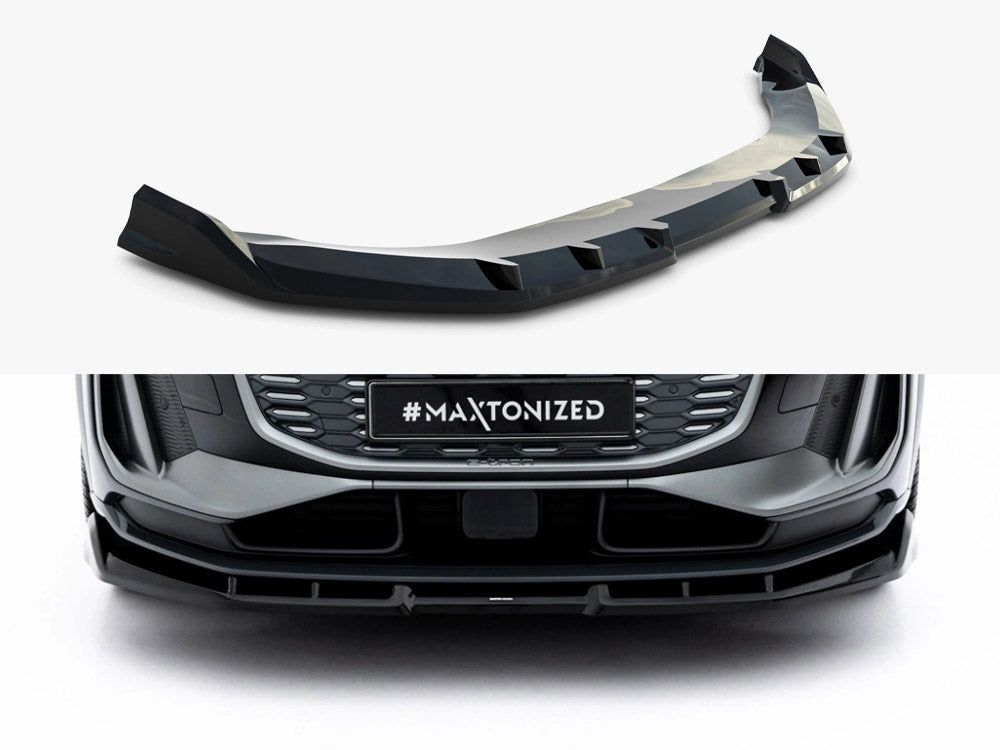 Maxton Design - Front Splitter Audi Q6 e-tron Standard / S-Line / SQ6 e-tron SUV / Sportback Mk1
