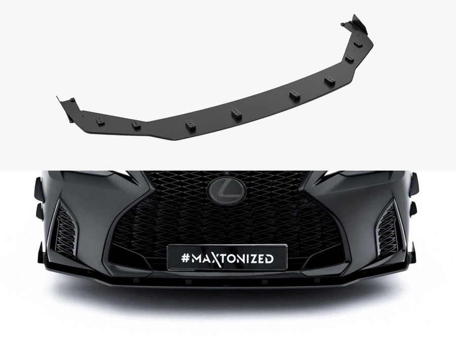 Maxton Design - Street PRO Front Splitter + Flaps Lexus IS 500 Mk3 Facelift 2 (XE30)
