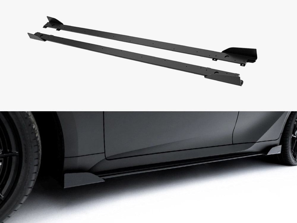 Maxton Design - Street PRO Side Skirt Diffusers + Flaps Lexus IS 500 Mk3 Facelift 2 (XE30)