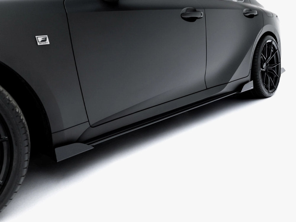 Maxton Design - Street PRO Side Skirt Diffusers + Flaps Lexus IS 500 Mk3 Facelift 2 (XE30)