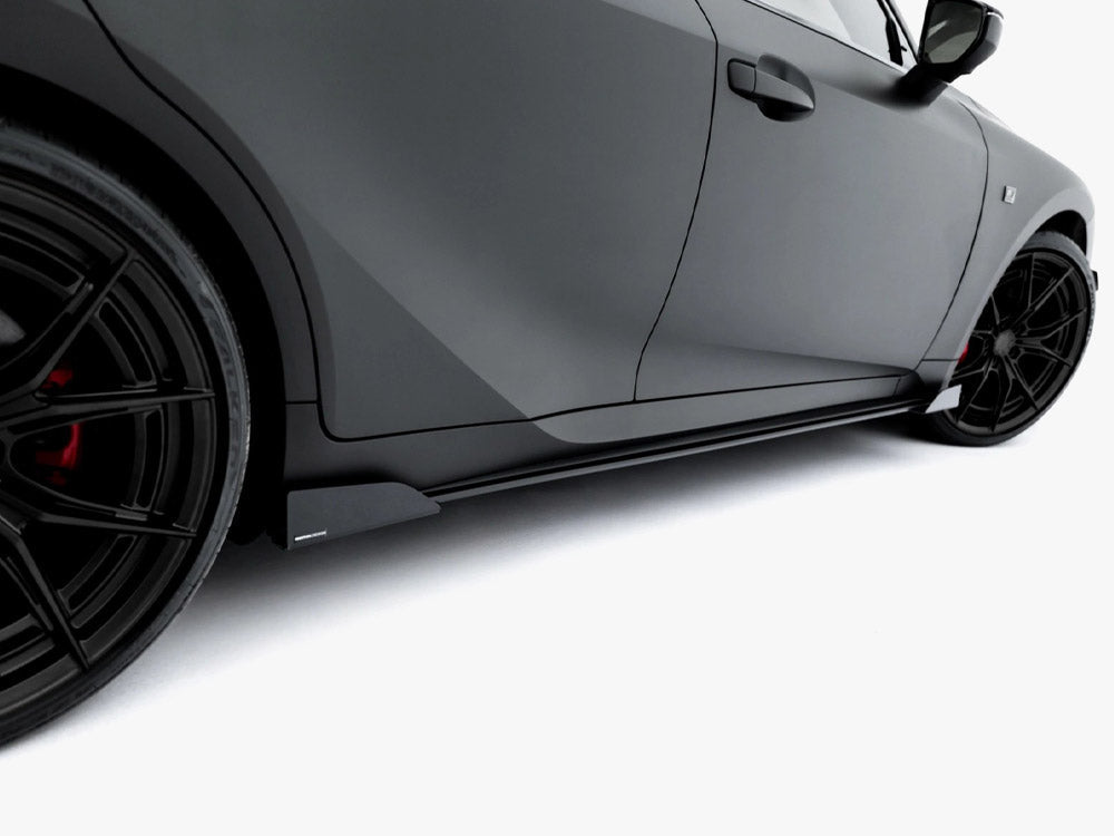 Maxton Design - Street PRO Side Skirt Diffusers + Flaps Lexus IS 500 Mk3 Facelift 2 (XE30)