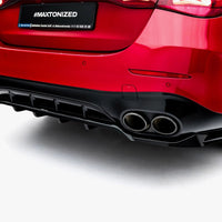 Maxton Design - Rear Splitter (Vertical Bars) Mercedes-AMG E53 Sedan / Estate W214