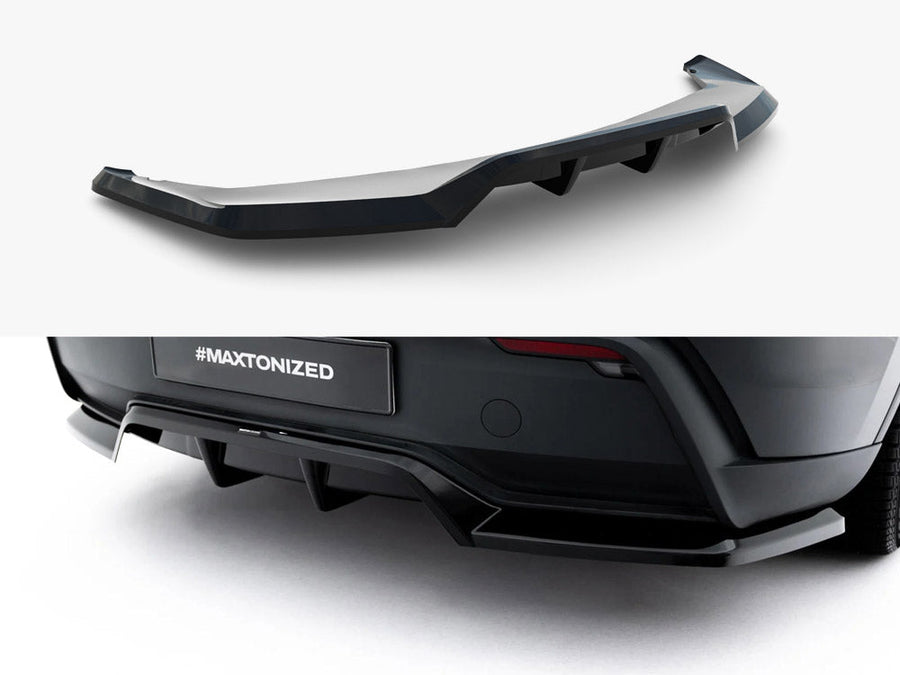 Maxton Design - Rear Splitter (Vertical Bars) Tesla Model Y Premium Mk1 Facelift
