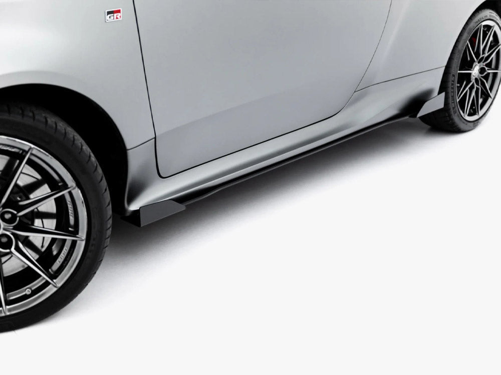 Maxton Design - Street PRO Side Skirt Diffusers + Flaps Toyota GR Yaris Mk4 Facelift