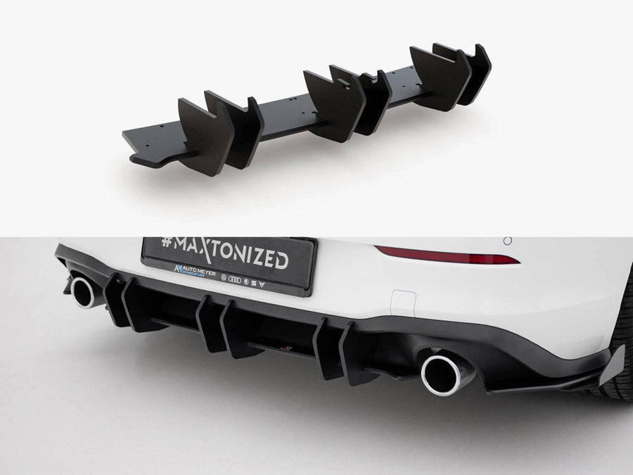 Maxton Design - Street PRO Rear Diffuser V.2 VW Golf 8 GTI