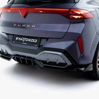 Maxton Design - Rear Splitter (Vertical Bars) V.3 Cupra Terramar Mk1 (Version with towbar)