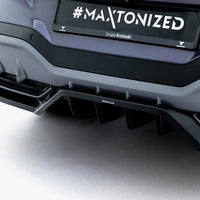Maxton Design - Rear Splitter (Vertical Bars) V.4 Cupra Terramar Mk1 (Version with towbar)