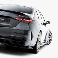 Maxton Design - Rear Splitter (Vertical Bars) Mercedes-AMG C63 Sedan / Estate W206 / S206