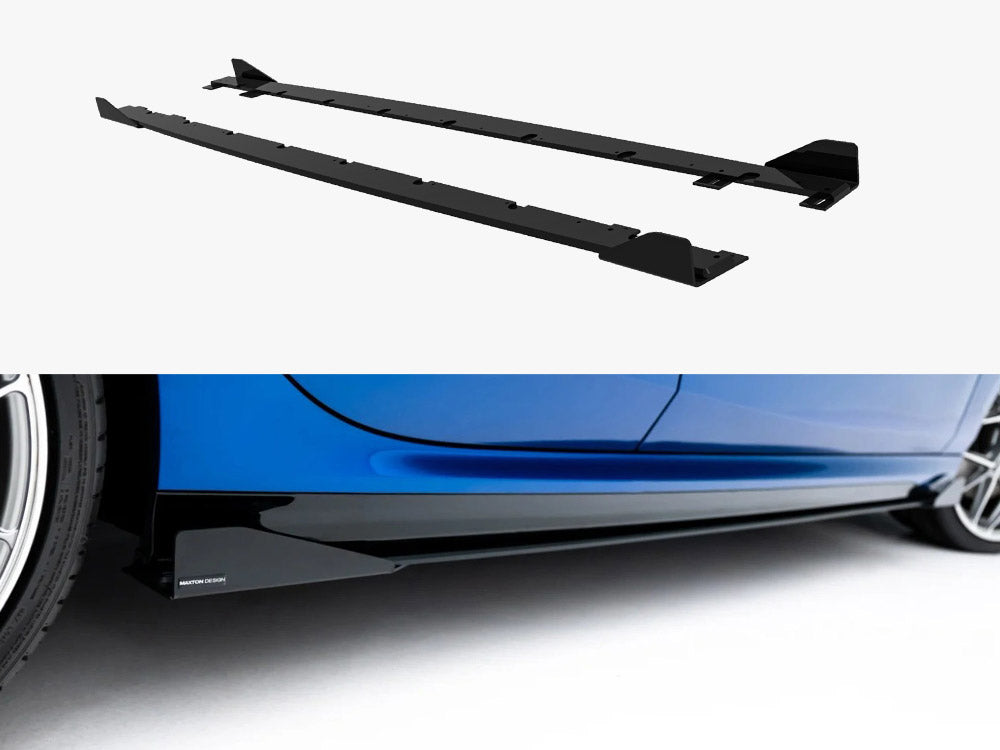 Maxton Design - Street PRO Side Skirt Diffusers + Flaps BMW 2 M-Pack / M235i Gran Coupe F74