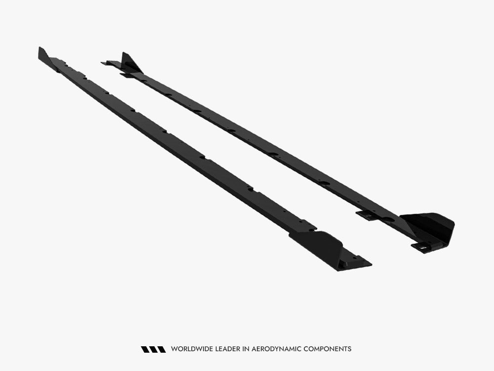 Maxton Design - Street PRO Side Skirt Diffusers + Flaps BMW 2 M-Pack / M235i Gran Coupe F74