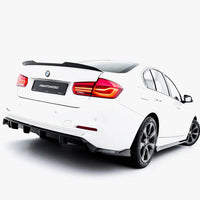 Maxton Design - Rear Splitter (Vertical Bars) BMW 3 Sportline Sedan / Touring F30 / F31