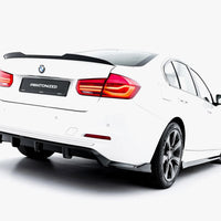 Maxton Design - Rear Splitter (Vertical Bars) BMW 3 Sportline Sedan / Touring F30 / F31