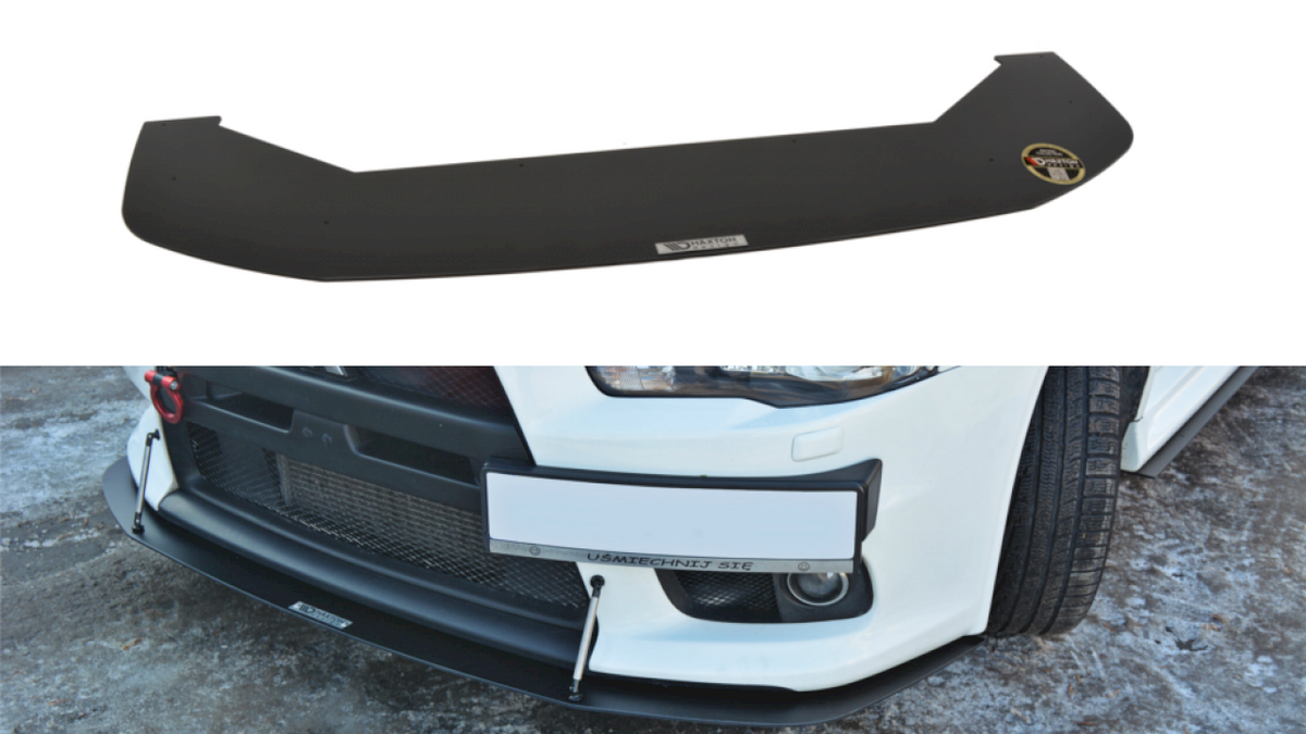 Maxton Design - FRONT RACING SPLITTER V.2 MITSUBISHI LANCER EVO X (2005-2017)