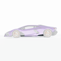 LAMBORGHINI REVUELTO MATTE CARBON FIBRE SIDE SKIRTS - CT DESIGN