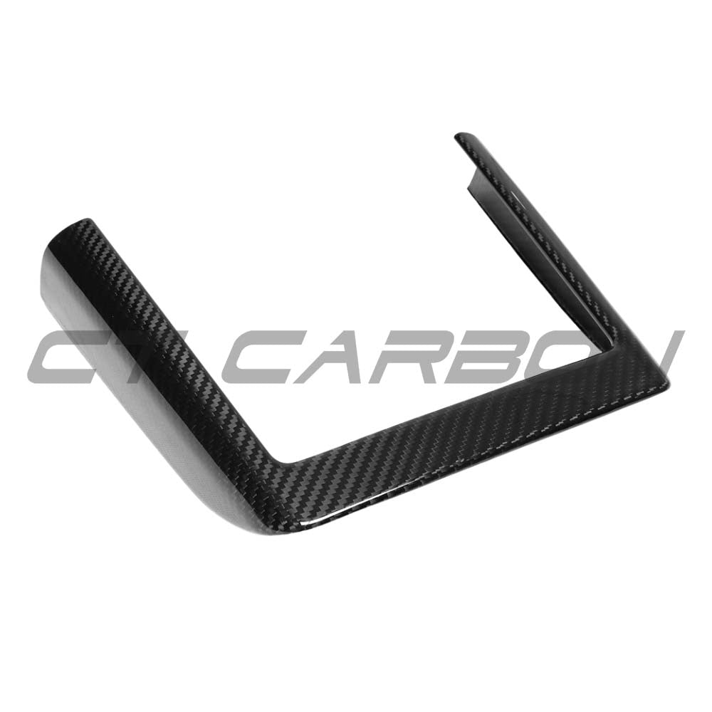 TESLA MODEL Y 2025+ FACELIFT DRY CARBON WIRELESS CHARGER FRAME COVER - V1