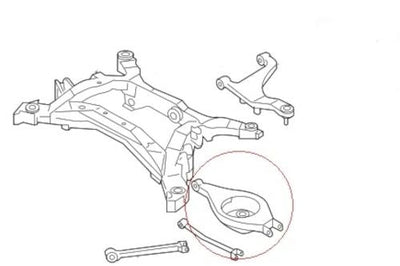 Nissan 350Z (2002-2009) Rear Spring Bucket Suspension Arm Bushes
