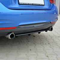 Maxton Design - CENTRAL REAR SPLITTER (VERTICAL BARS) BMW 4 F32 M-SPORT (2013-2016)