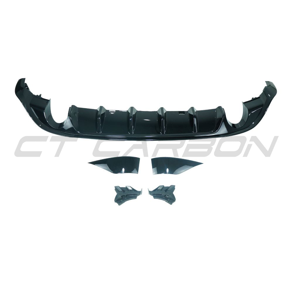 VOLKSWAGEN GOLF GTI/GTD MK7/7.5 2017-2020 GLOSS BLACK DIFFUSER