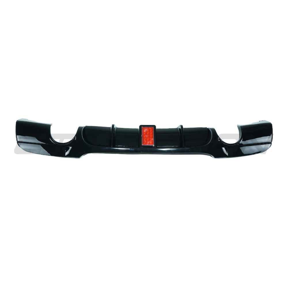 BMW 3 SERIES E90/E91 2005-2011 GLOSS BLACK LED DIFFUSER - DUAL EXIT
