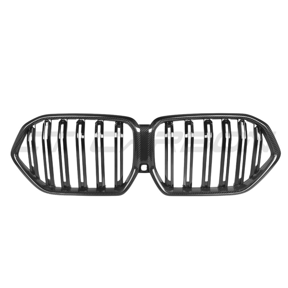 BMW X6 G06 & X6M F96 2019-2022 DOUBLE SLAT PRE-PREG CARBON FIBRE GRILLE