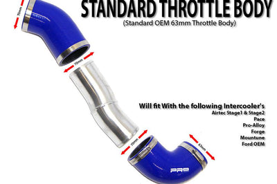 AIRTEC MOTORSPORT 70MM COLD SIDE BOOST PIPE FOR MK2 FOCUS RS