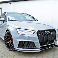 Maxton Design - FRONT SPLITTER V.1 AUDI RS3 8VA SPORTBACK PRE-FACELIFT (2015-2016)