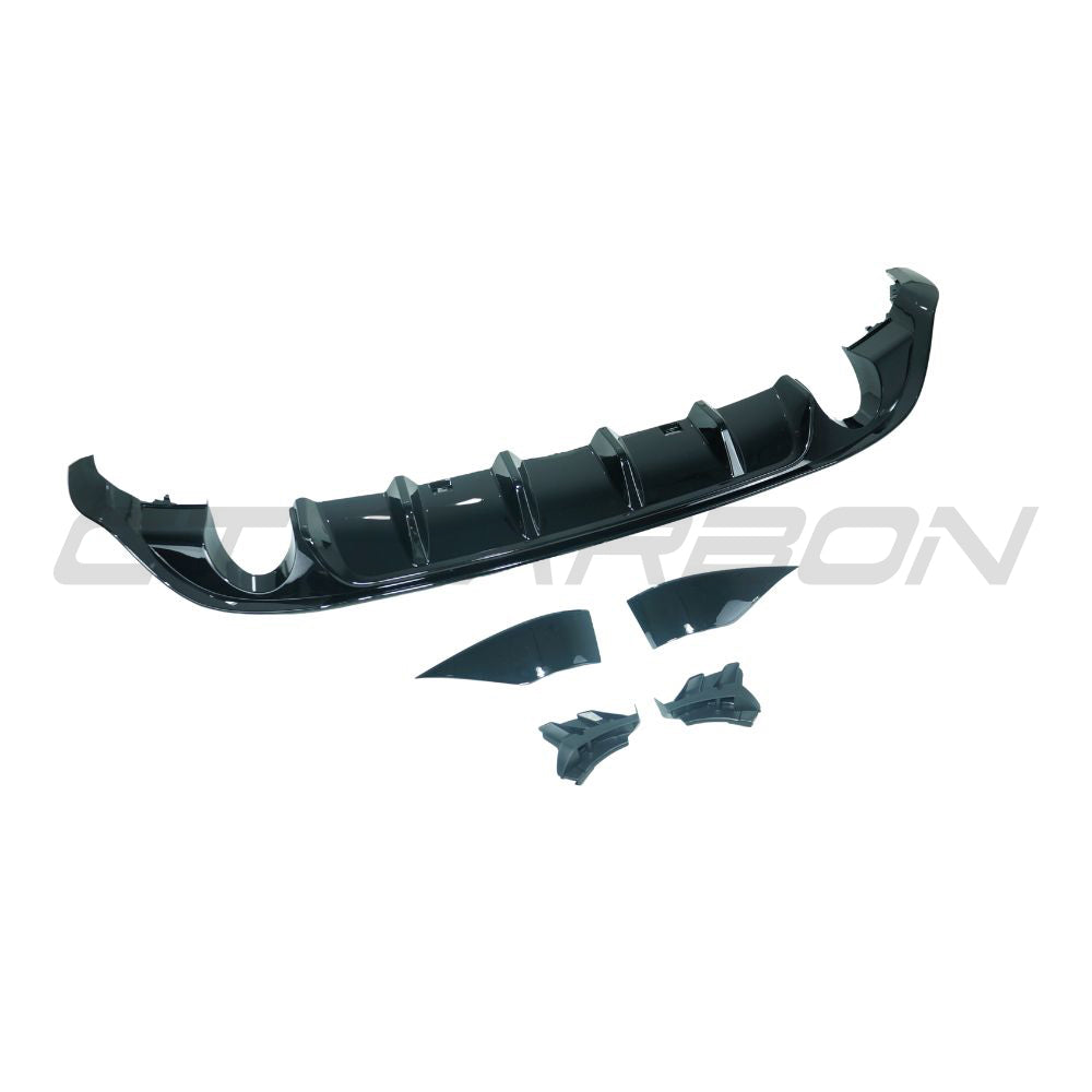 VOLKSWAGEN GOLF GTI/GTD MK7/7.5 2017-2020 GLOSS BLACK DIFFUSER