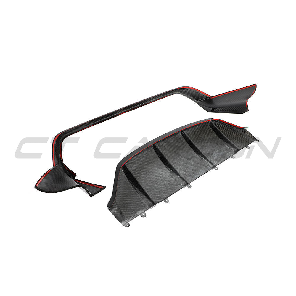 PORSCHE TAYCAN 2020-2024 CARBON FIBRE DIFFUSER