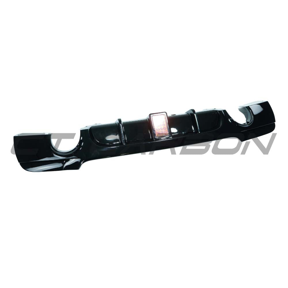 BMW 3 SERIES E92/E93 2006-2013 GLOSS BLACK LED DIFFUSER - DUAL EXIT