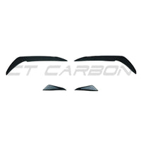 VOLKSWAGEN GOLF GTI/GTD MK7/7.5 2017-2020 GLOSS BLACK FRONT BUMPER CANARDS