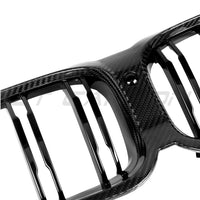 BMW 8 SERIES G14/G15/G16 LCI 2023+ CARBON FIBRE DOUBLE SLAT GRILLE
