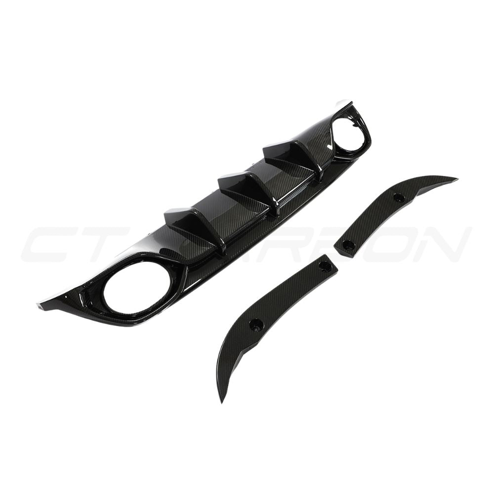 AUDI RS3 8Y 2022-2024 SALOON CARBON FIBRE DIFFUSER V1 - CT DESIGN