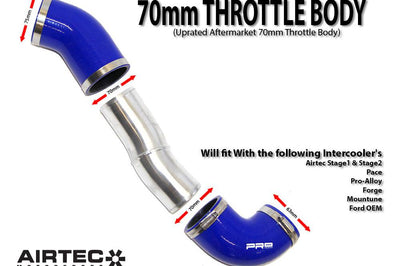 AIRTEC MOTORSPORT 70MM COLD SIDE BOOST PIPE FOR MK2 FOCUS RS