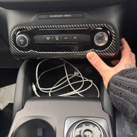 Carbon Fibre Look Climate Control Trim Cover for MK3 / MK3.5 Kuga | CEUK