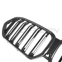 BMW X6 G06 & X6M F96 2019-2022 DOUBLE SLAT PRE-PREG CARBON FIBRE GRILLE