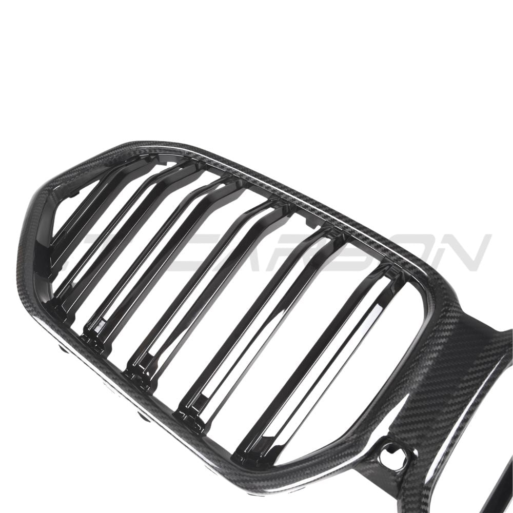 BMW X6 G06 & X6M F96 2019-2022 DOUBLE SLAT PRE-PREG CARBON FIBRE GRILLE