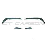 VOLKSWAGEN GOLF GTI/GTD MK7/7.5 2017-2020 GLOSS BLACK FRONT BUMPER CANARDS