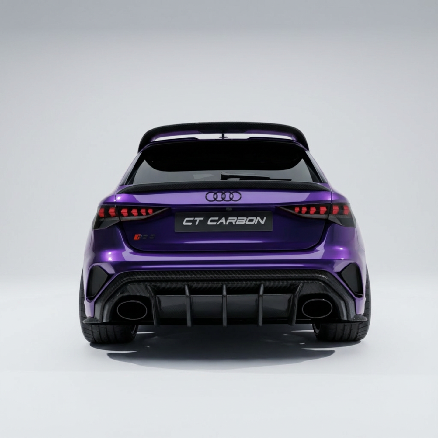 AUDI A3/S3/RS3 8Y 2022+ SPORTBACK CARBON FIBRE SPOILER - CT DESIGN V3