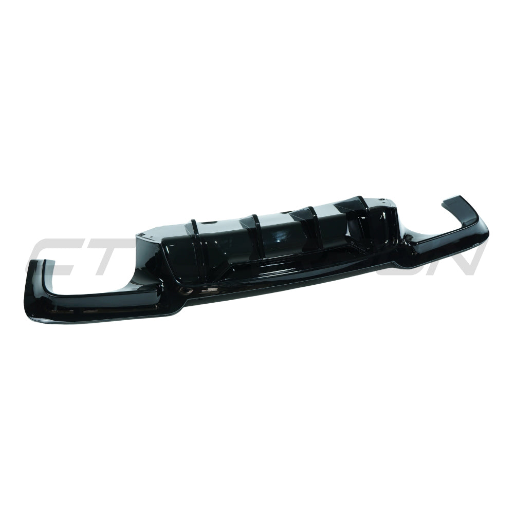 BMW 5 SERIES F10/F11 2011-2017 GLOSS BLACK DIFFUSER - QUAD TIP