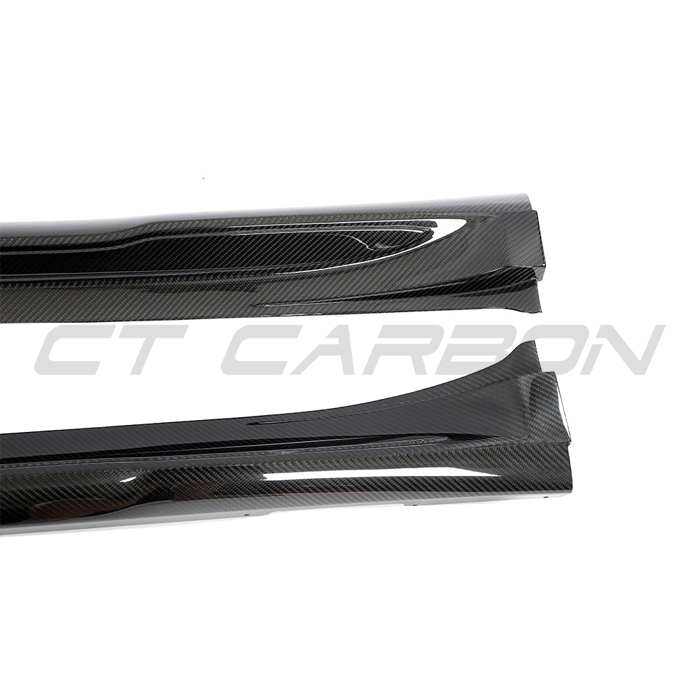 PORSCHE TAYCAN 2020-2024 CARBON FIBRE SIDE SKIRTS