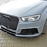 Maxton Design - FRONT SPLITTER V.2 AUDI RS3 8VA SPORTBACK PRE-FACELIFT (2015-2016)
