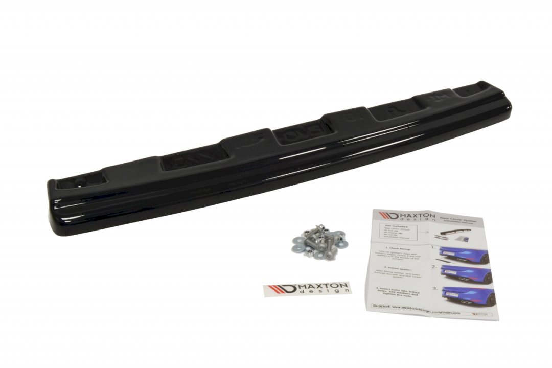 Maxton Design - CENTRAL REAR SPLITTER MITSUBISHI LANCER EVO X (WITHOUT/VERTICAL BARS) (2007-2015)