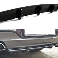 Maxton Design - CENTRAL REAR SPLITTER BMW 6 GRAN COUPE M-SPORT (VERTICAL BARS) (2013-2018)