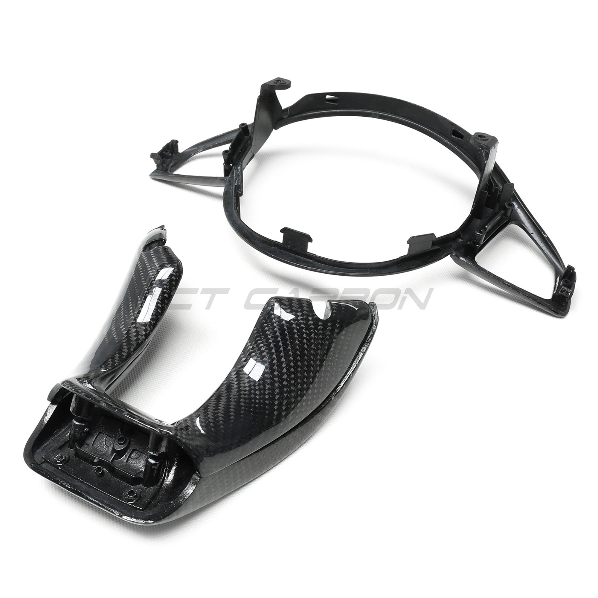 MERCEDES AMG CARBON FIBRE STEERING WHEEL TRIM