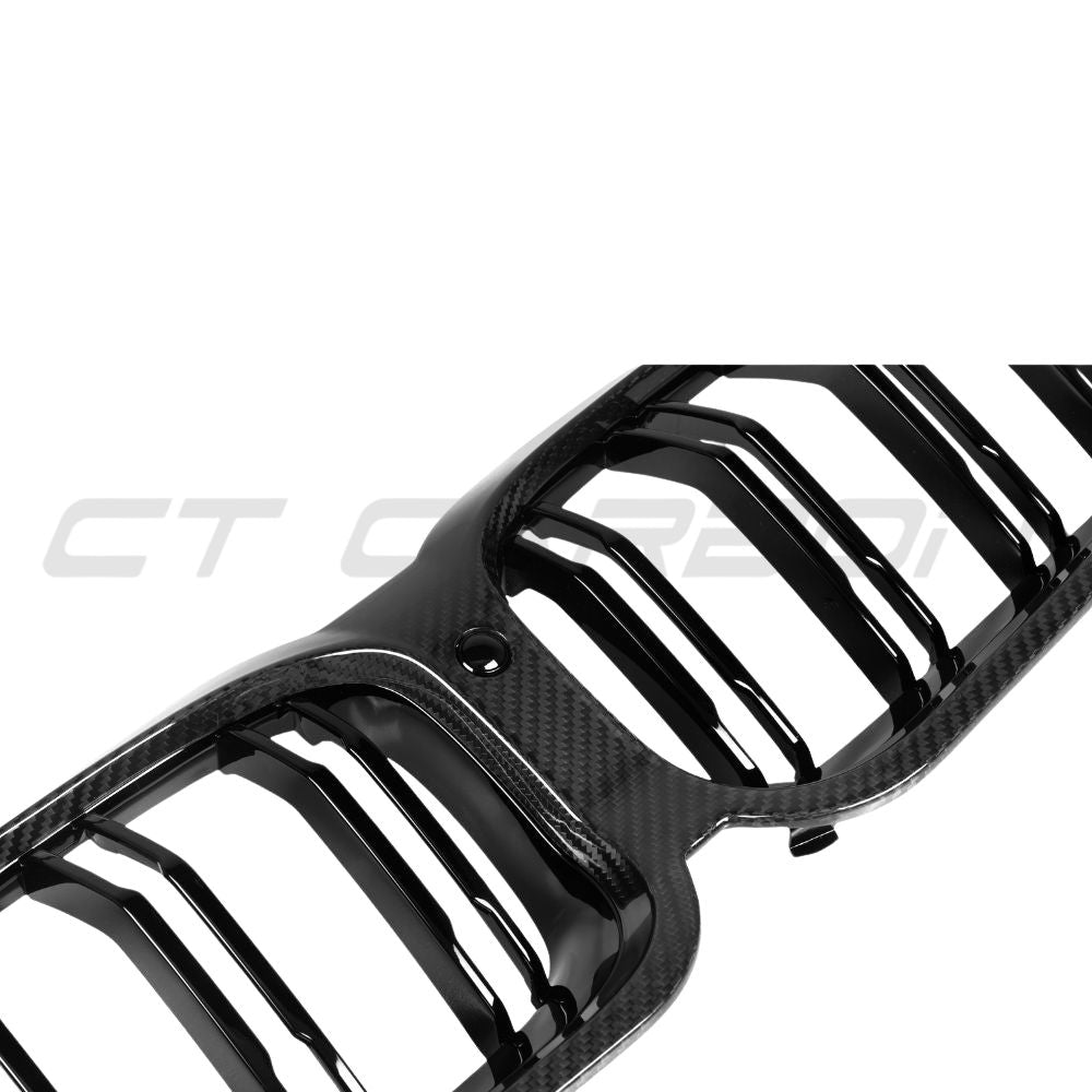 BMW 8 SERIES G14/G15/G16 LCI 2023+ CARBON FIBRE DOUBLE SLAT GRILLE