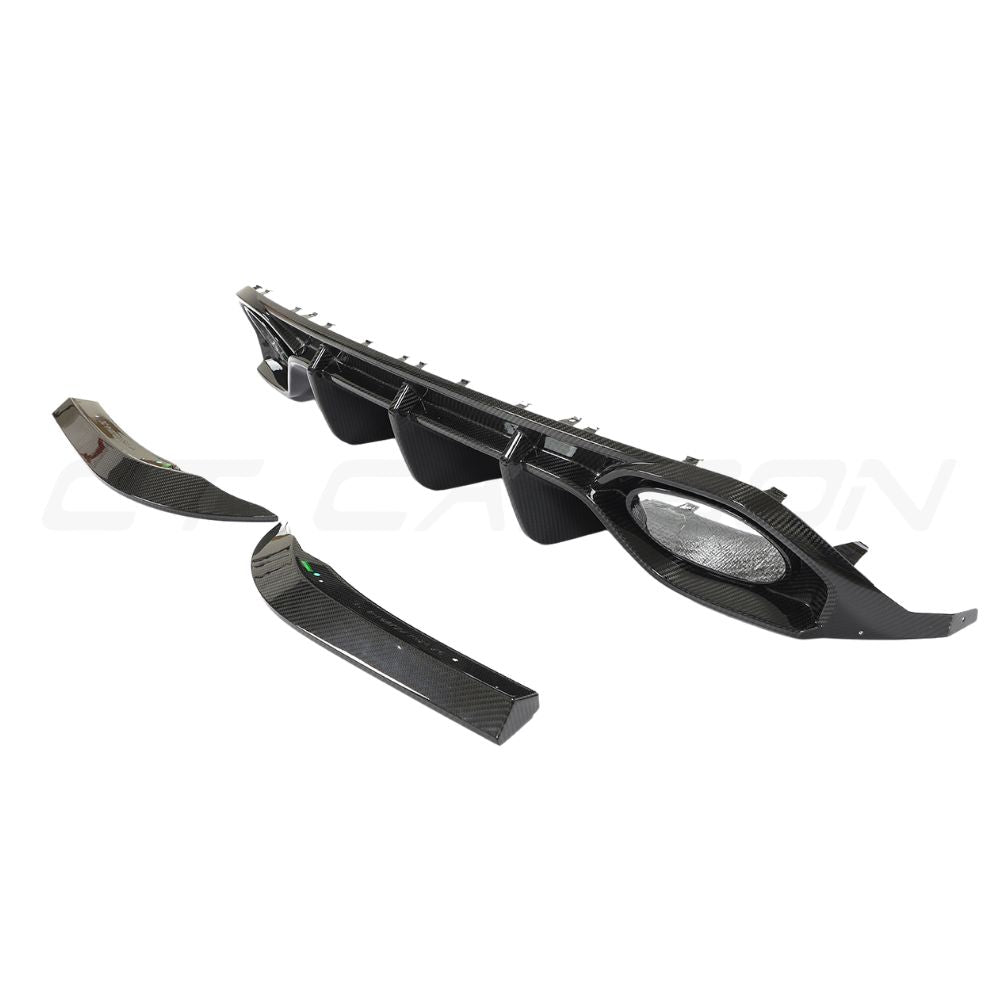 AUDI RS3 8Y 2022-2024 SALOON CARBON FIBRE DIFFUSER V1 - CT DESIGN