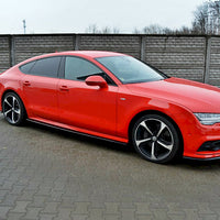 Maxton Design - SIDE SKIRTS DIFFUSERS AUDI S7 / A7 S-LINE C7 FL (2014-2017)