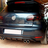 Maxton Design - REAR VALANCE VW GOLF VI WITH 2 EXHAUST HOLE